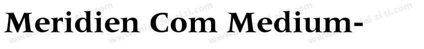 Meridien Com Medium字体转换